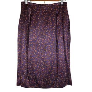 Evan Picone vintage 80's 90's 100% silk midi‎ pencil skirt, size 8